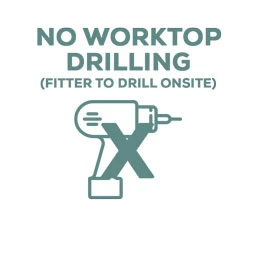 No Worktop Cutouts or Basins