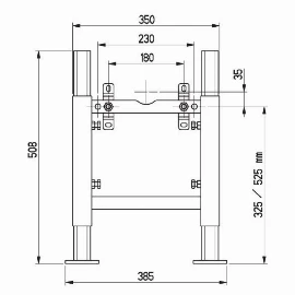 Wall Hung Half Height WC Frame