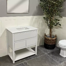 Amy 800mm Undercounter Vanity Unit | Drizzle Painted