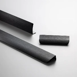 Edison Profile Handle | Matt Black | 128mm