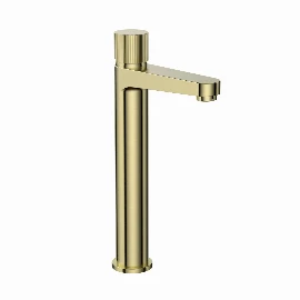 Burton Tall MONO Basin Mixer Tap | Brushed Brass