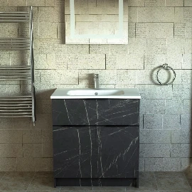 Urban Axis - Floor standing Sink Unit - Signature Stone Basin
