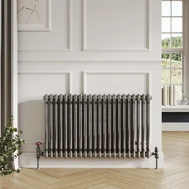 2 Column Radiator Feet - Raw Metal