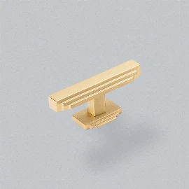Fitzrovia Knob Handle 82mm  | Brushed Satin Brass