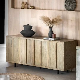 Paneled 4 Door Sideboard