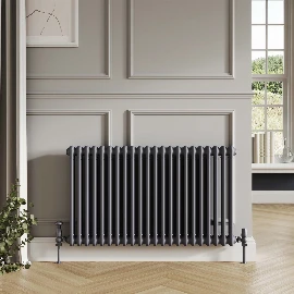 2 Column Horizontal Designer Radiator 600h X 830w - Anthracite