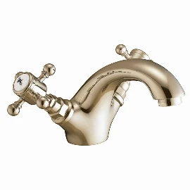 Heritage Traditional Mono Basin Mixer | Brushed Brass
