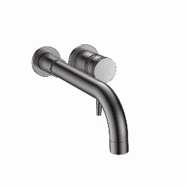 Knaresborough Wall Mounted Basin Mixer - Gunmetal