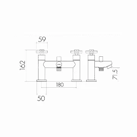 Luxembourg Tap | Bath Shower Mixer