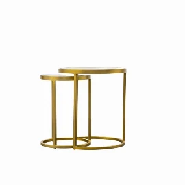 Ritzing Nest Tables - Gold