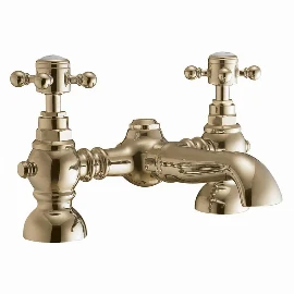 Heritage Traditional Bath Filler | Brushed Brass