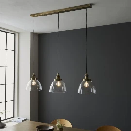 Hanssen 3 Pendant Light Antique Brass