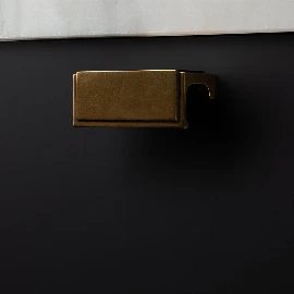 Felix Pull Handle 64 mm | Burnished Brass (Waxed)