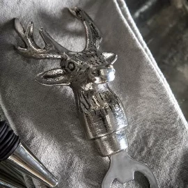 Stag Bottle Opener Aluminium