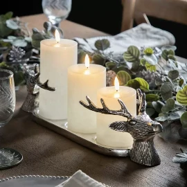 Stag Candleholder Aluminium