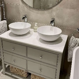 Amy Large Painted Vanity Unit | Sit On Basin