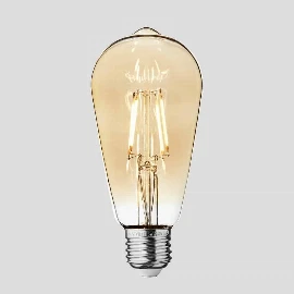 Vintage LED Edison Bulb Old Filament Lamp | 5W E27 Pear ST64