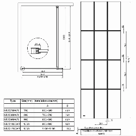 S8mm Grid Wetroom Panel 1200