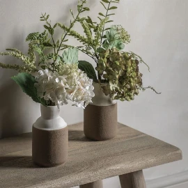 Vase with Hydrangea Arrangement