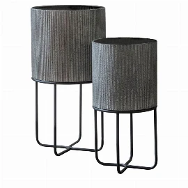 Aida Metal Planter Set of 2