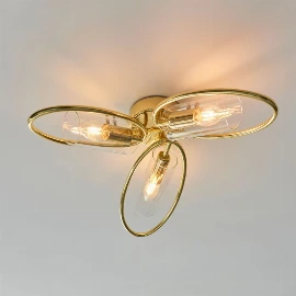 Zephyr Ceiling Light - Brass