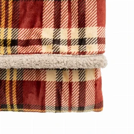 Tartan Sherpa Throw