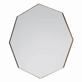 Octagon Brass Mirror | Large