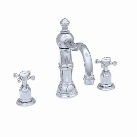 Perrin & Rowe | 3-Hole Basin Mixer Tap with Country Spout Crosshead