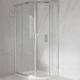 Double Door Quadrant 900×900 6mm Glass | Chrome