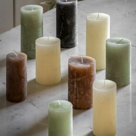 Column Candle Rustic