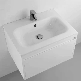 610mm Slimline Signature Stone Resin Formed Sink Matt Finish