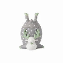 Reindeer Pot with Lid