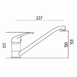 Aria Kitchen Tap - Brushed Nickel