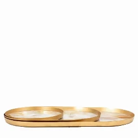 Desertia Round Slatefy Tray (Set of 3)