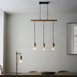 Erik 3 Pendant Light Black