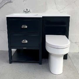 AVA Vanity Unit & Toilet Combination | Undercounter Sink