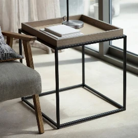 Ferren Side Table - Grey