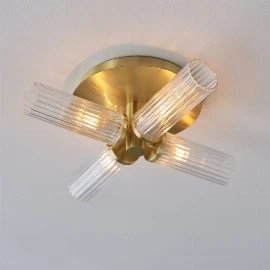 Kairos Bathroom 4 Ceiling Light Brass