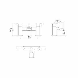 Bissau Tap | Bath Shower Mixer