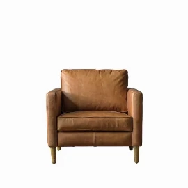 Atticus Armchair Vintage Brown Leather