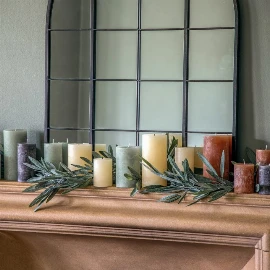 Column Candle Rustic