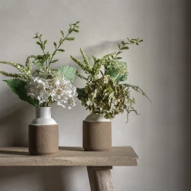 Vase with Hydrangea Arrangement