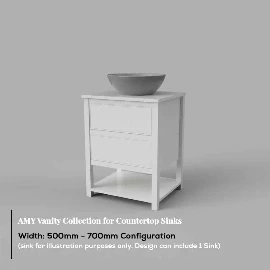 Amy Bathroom Vanity Unit | Sit On Basin