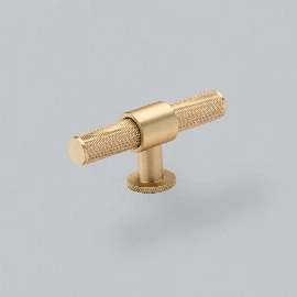 Belgravia Premium T Bar Knob 82mm | Satin Brass