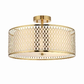 Lorenzo Ceiling Lamp - Gold And White