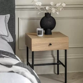 Ashwood 1 Drawer Bedside Table