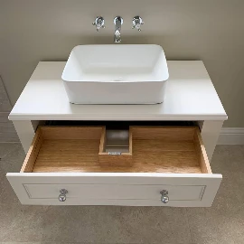 The Hinch | Single Painted Vanity Unit for Sit On Basin