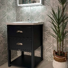 Ava Painted Bathroom Vanity | Traditional Ceramic Sink