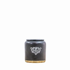 Aldenholm Vase - Wide - Grey