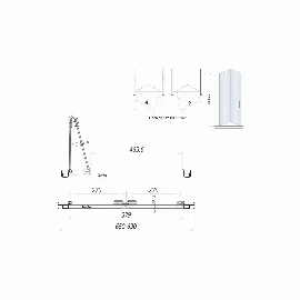 Bifold Semi Frameless Door 700